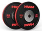 Par Bumper Plates Color Stripe 25kg | HWM - Miniatura 1