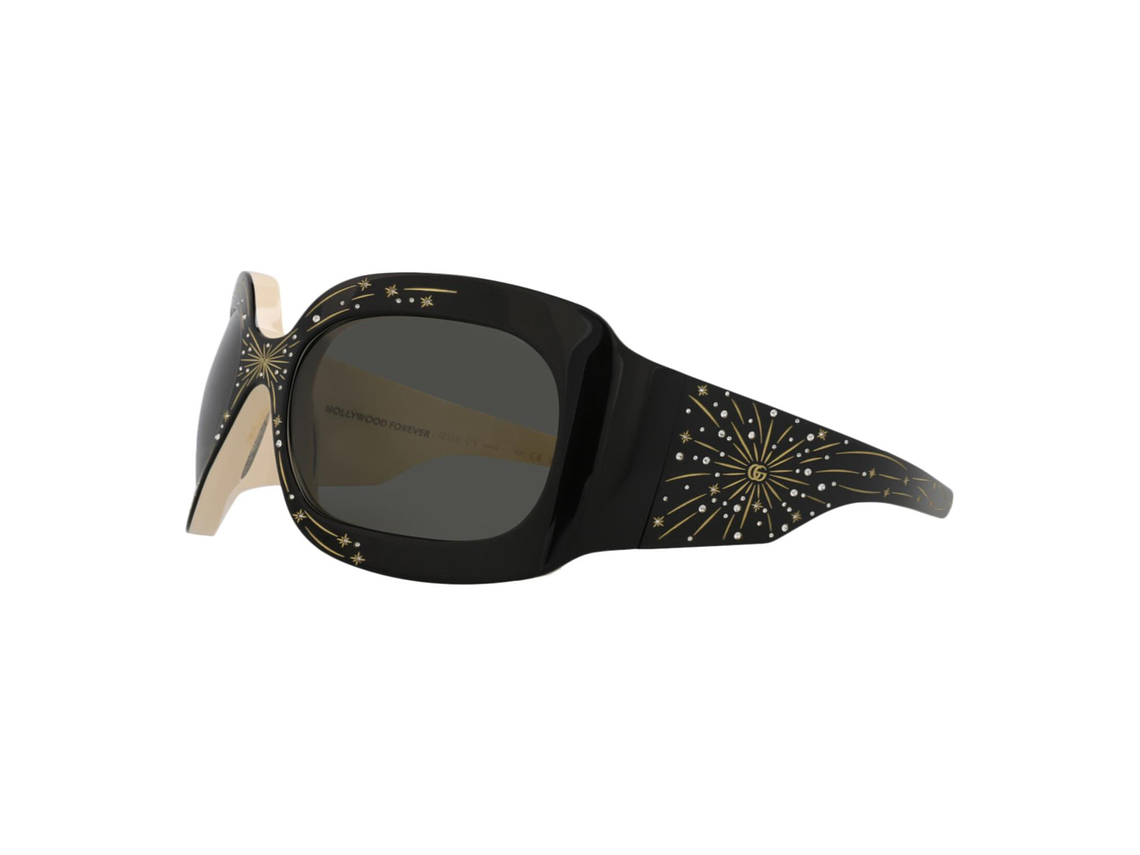 GAFAS DE SOL GUCCI SHIELD-FRAME DE ACETATO PARA MUJER EN NEGRO Y GRIS 3