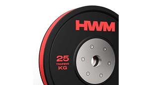 Par Bumper Plates Color Stripe 25kg | HWM