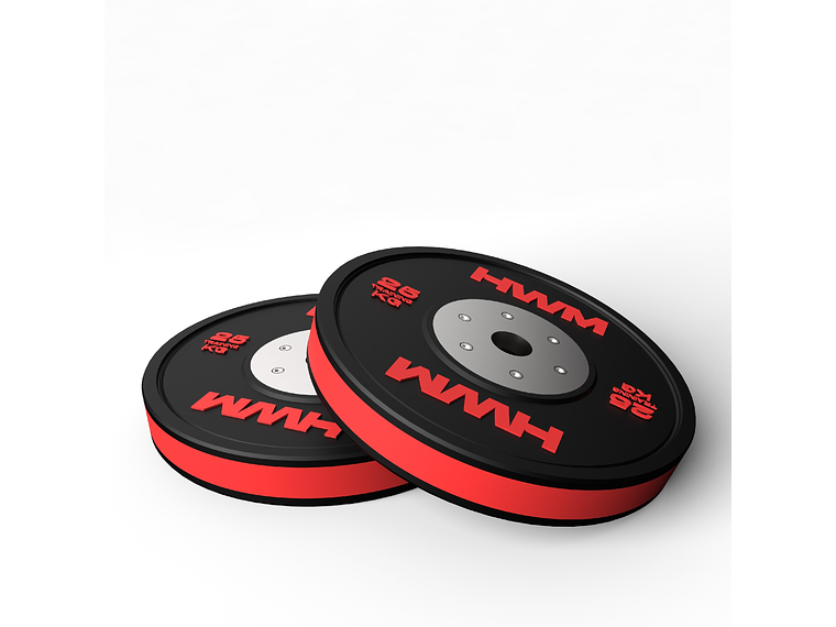 Par Bumper Plates Color Stripe 25kg | HWM 3