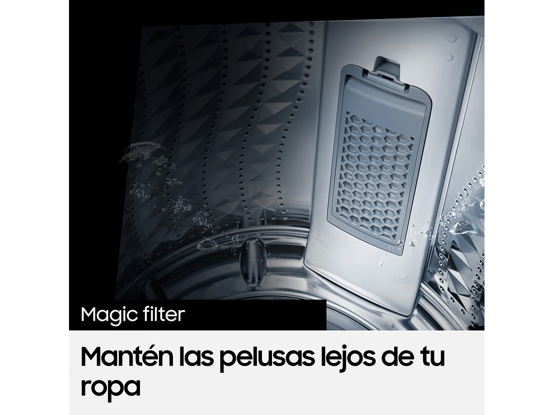 LAVADORA CARGA SUPERIOR SAMSUNG WA22A8370GV 22KG NEGRO 9