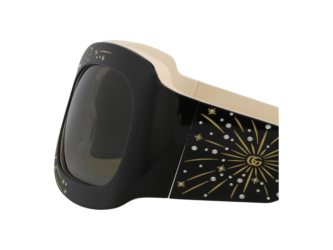 GAFAS DE SOL GUCCI SHIELD-FRAME DE ACETATO PARA MUJER EN NEGRO Y GRIS 5