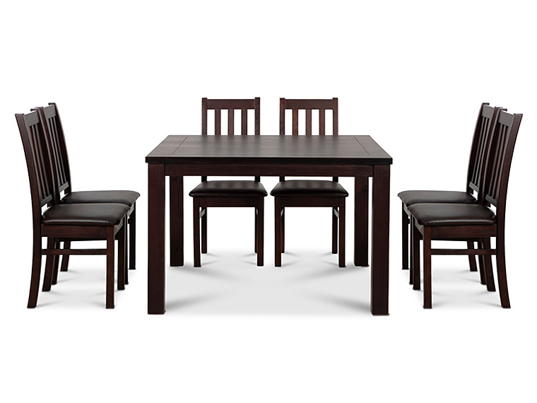 JUEGO DE COMEDOR CIC ÑUBLE 8 SILLAS CHOCOLATE NEGRO 9