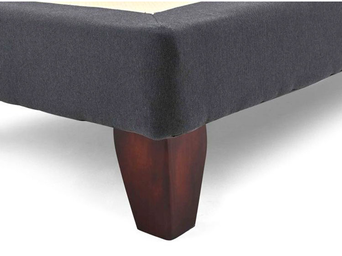 JUEGO DE DORMITORIO DRIMKIP CAMA EUROPEA DUO POCKET PLUS 1 PLAZA GRIS + RESPALDO 5