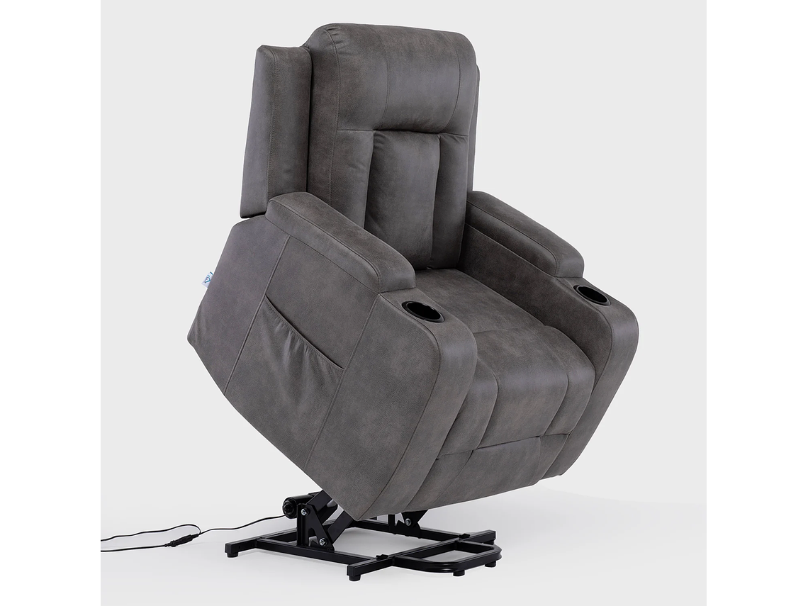 BERGER STAND UP GREY CON VIBROMASAJE 8 PUNTOS + CONTROL REMOTO + CALEFACCION 4