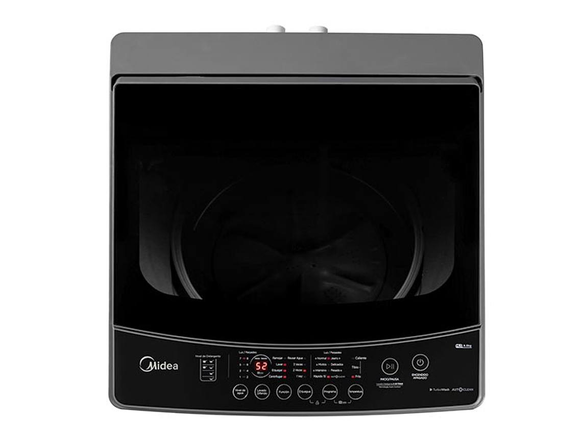 LAVADORA CARGA SUPERIOR MIDEA MLS-095GE04N 9.5KG GRAFITO 3