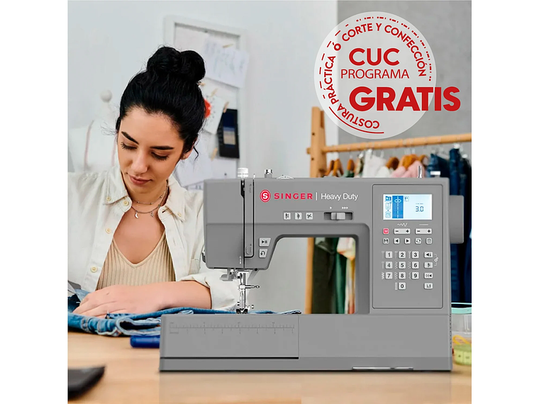 MAQUINA DE COSER SINGER HD6805C MÁQUINA DE COSER HEAVY DUTY COMPUTARIZADA 6