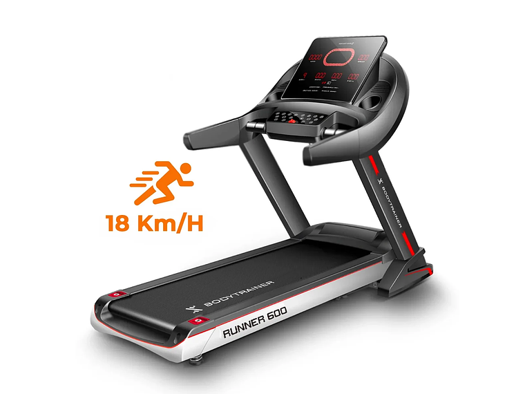 TROTADORA ELÉCTRICA BODYTRAINER 18 KM/H RUNNER 600 LITE C/APP ZWIFT 2