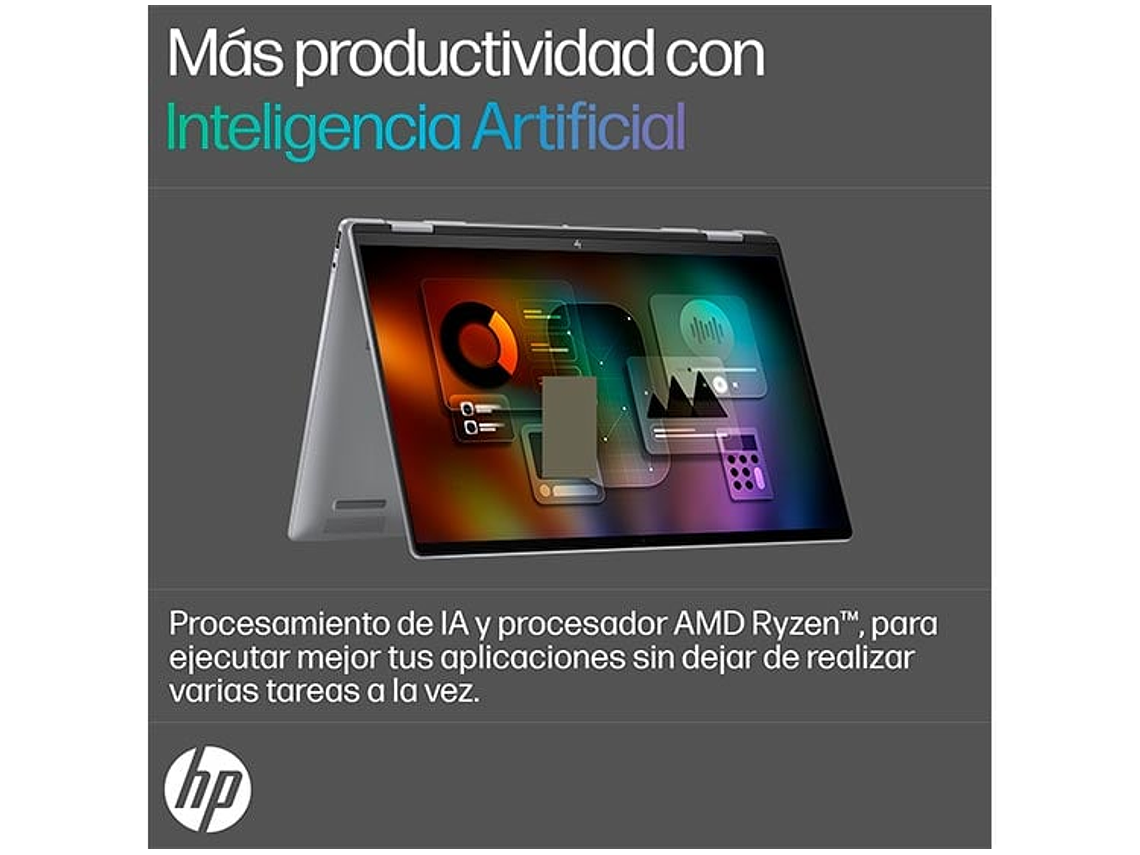 NOTEBOOK HP ENVY X360 16-AD0003LA AMD RYZEN 7 16 GB RAM 1 TB SSD PANTALLA TOUCH 16