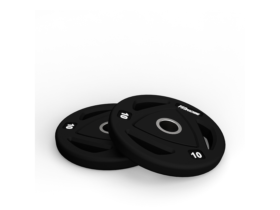 Par Discos Olímpicos Grip Rubber 10kg | PROmachine 2