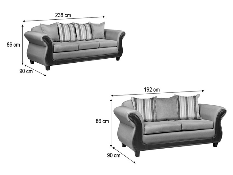 JUEGO DE LIVING INNOVAMUEBLES PALERMO BEIGE 32 8