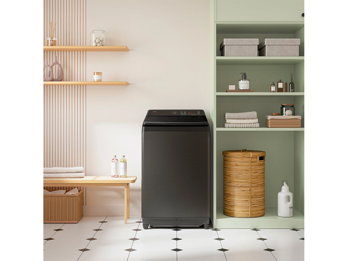 LAVADORA CARGA SUPERIOR SAMSUNG WA80F21S8BZS BE SPOKE 21KG NEGRO 3