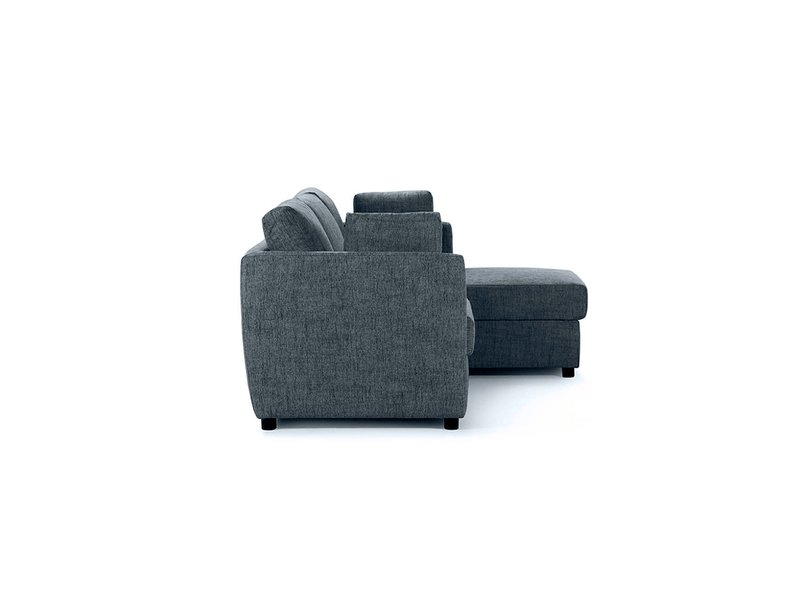 SOFÁ SECCIONAL CAMA ROSEN NOAH DERECHO 3 CUERPOS MELANGE DENIM 6