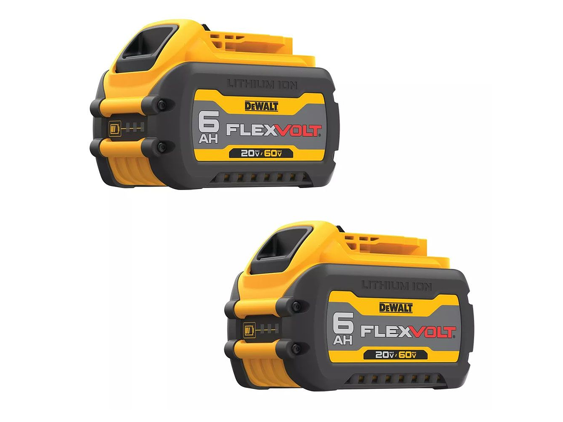 KIT SIERRA CIRCULAR DEWALT INAL. 71/4' 60V + 2 BAT 6A+CARG. 2