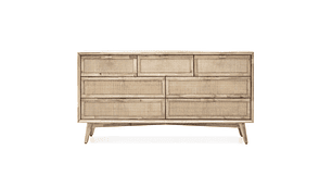 CÓMODA ROSEN HALSEY MADERA-RATTÁN