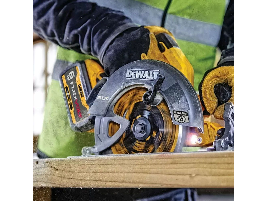 KIT SIERRA CIRCULAR DEWALT INAL. 71/4' 60V + 2 BAT 6A+CARG. 7