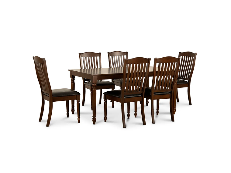 JUEGO COMEDOR CIC 6S CAFÉ DALLAS CHOCOLATE 1