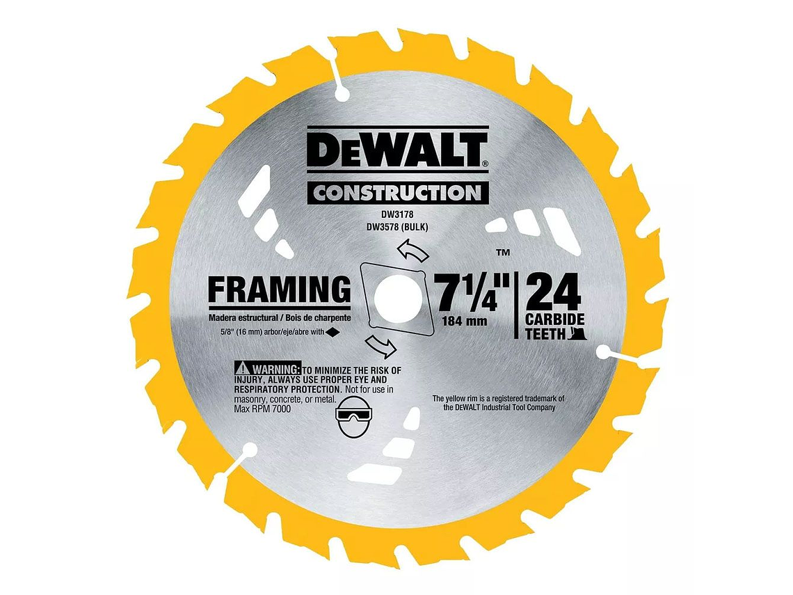 KIT SIERRA CIRCULAR DEWALT INAL. 71/4' 60V + 2 BAT 6A+CARG. 9