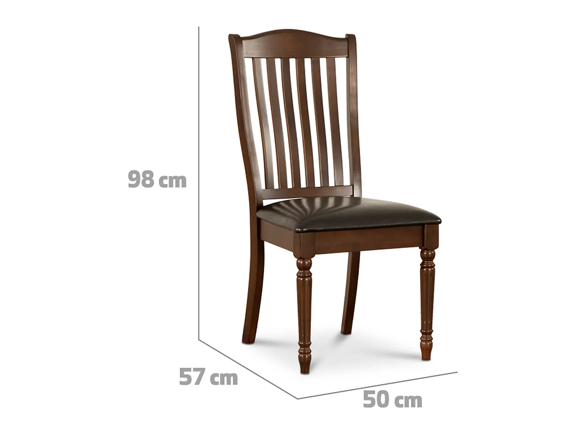 JUEGO COMEDOR CIC 6S CAFÉ DALLAS CHOCOLATE 4