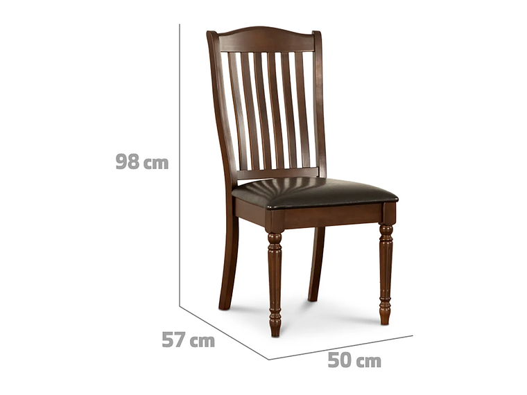 JUEGO COMEDOR CIC 6S CAFÉ DALLAS CHOCOLATE 4