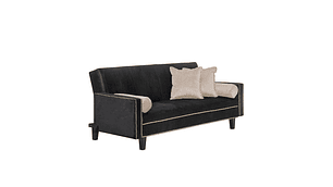 FUTÓN BLACK FACTORY 3 CUERPOS FELPA NEGRO SOFA CAMA VANGUARDIA 200 X110 BEIGE