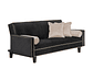 FUTÓN BLACK FACTORY 3 CUERPOS FELPA NEGRO SOFA CAMA VANGUARDIA 200 X110 BEIGE - Miniatura 1