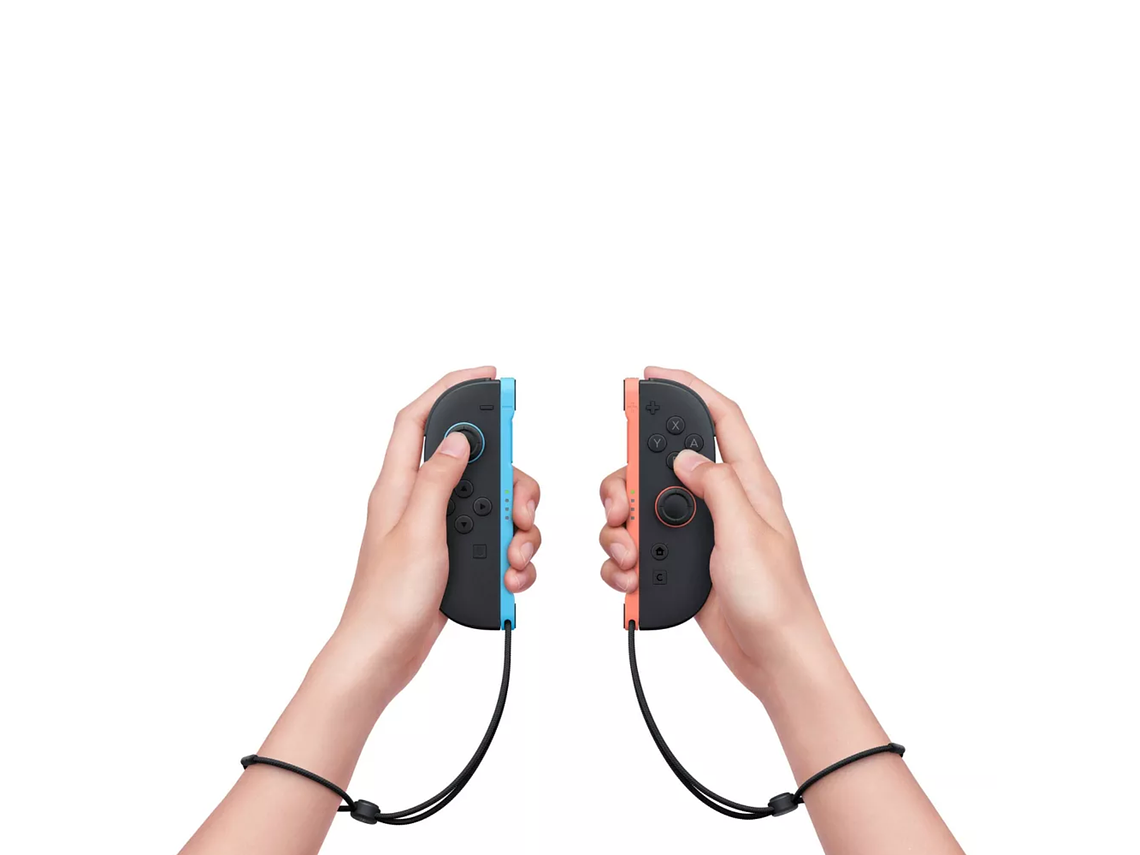 JOY-CON 2 NINTENDO SWITCH 2 (L/R) AZUL Y EN COLOR ROJO 2