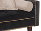 FUTÓN BLACK FACTORY 3 CUERPOS FELPA NEGRO SOFA CAMA VANGUARDIA 200 X110 BEIGE - Miniatura 4
