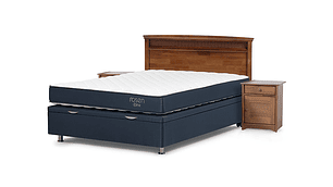 JUEGO DE DORMITORIO ROSEN CAMA BOXET UPLINE 2 PLAZAS + SET VENETO