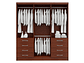 CLOSET  HOME S338 CAOBA 6 PUERTAS 8 CAJONES CAFÉ - Miniatura 4