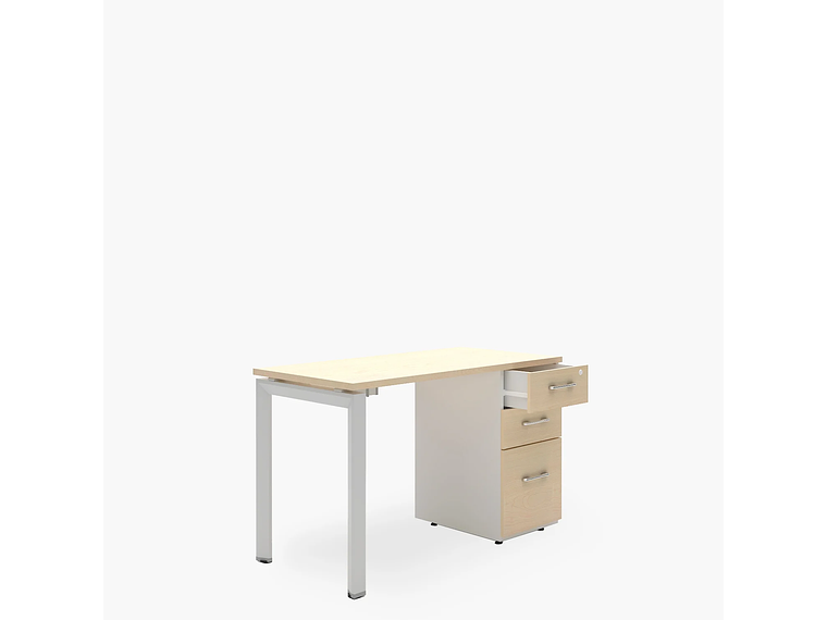 ESCRITORIO FORM OFFICE NEO 120X60 CON CAJONERA MELAMINA METAL 3