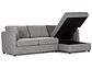 SOFÁ SECCIONAL CAMA ROSEN DERECHO NOAH TELA GRIS - Miniatura 2
