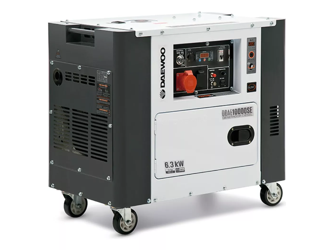 GENERADOR DIESEL 6.3KW INS 15HP + TABLERO TRANSF. ATS DAEWOO 1