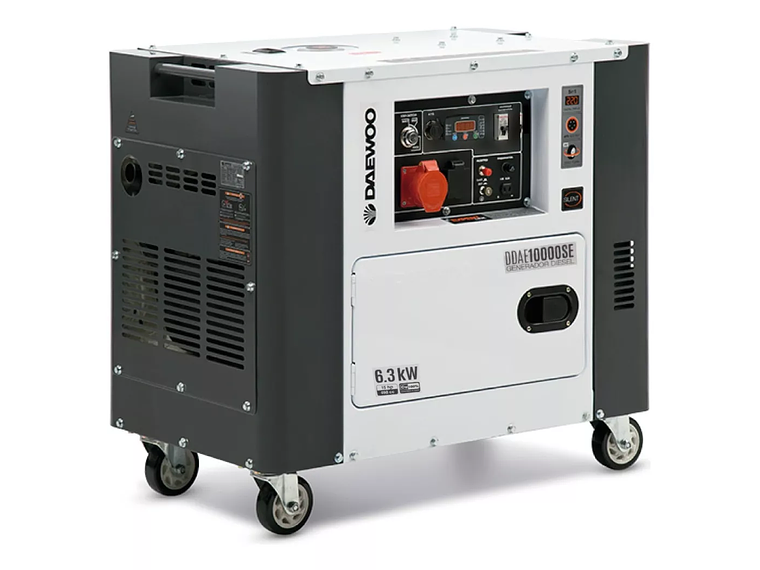 GENERADOR DIESEL 6.3KW INS 15HP + TABLERO TRANSF. ATS DAEWOO 1