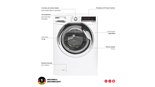 LAVADORA CARGA FRONTAL 11 KG