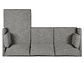 SOFÁ SECCIONAL CAMA ROSEN DERECHO NOAH TELA GRIS - Miniatura 4