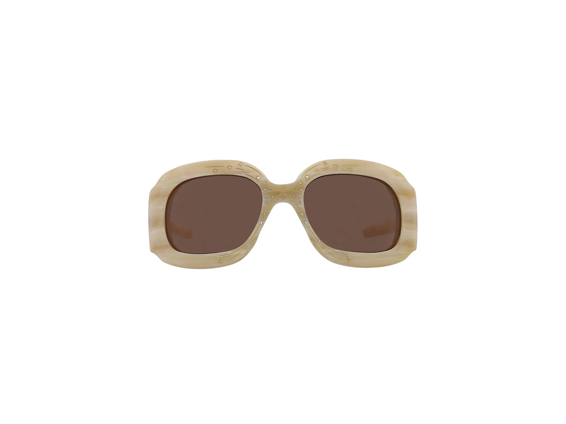 GAFAS DE SOL GUCCI SHIELD-FRAME DE ACETATO PARA MUJER EN MARRÓN 1