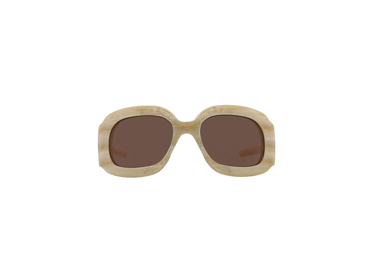 GAFAS DE SOL GUCCI SHIELD-FRAME DE ACETATO PARA MUJER EN MARRÓN 1