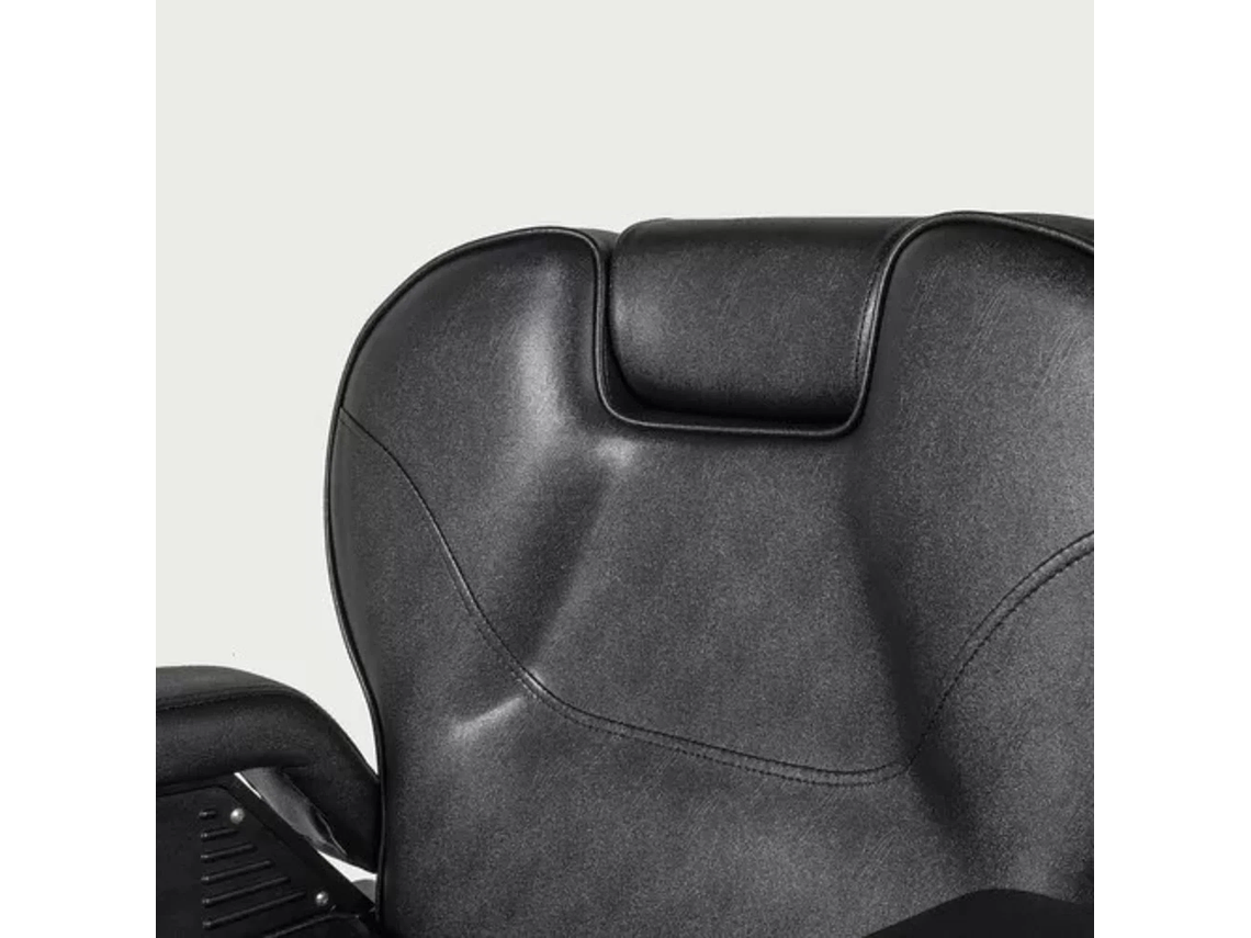 SILLA ACERO NEGRO BARBERIA PELUQUERIA PRO 9