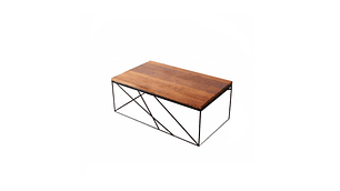 MESA CENTRO ILOFT ROBLE BARLETTA M 100X60 ACERO