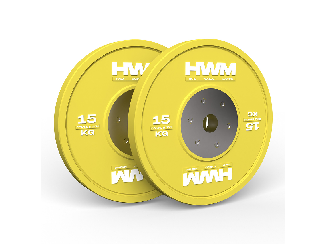 Par Bumper Plates Competición 15kg | HWM® 1