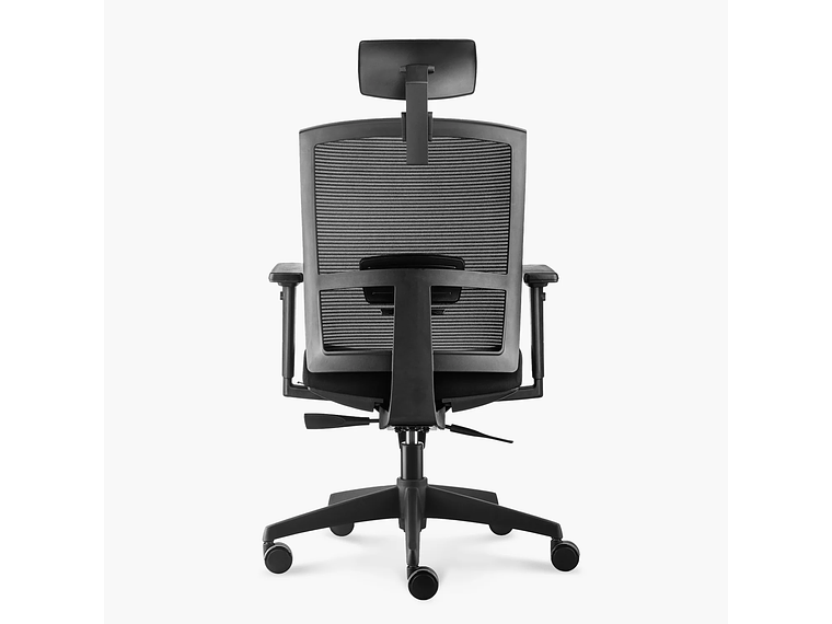 SILLA OFICINA TAYLOR SYNCRO NEGRO CON CABECERO FORM 4