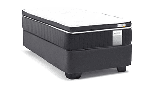 JUEGO DE DORMITORIO DRIMKIP CAMA AMERICANA DUO POCKET PLUS 1 PLAZA GRIS + TOPPER