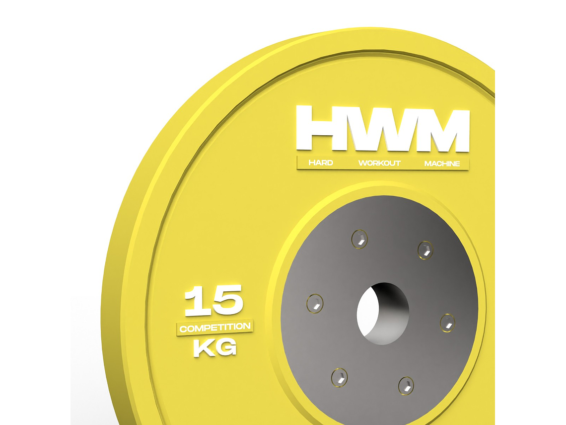 Par Bumper Plates Competición 15kg | HWM® 3
