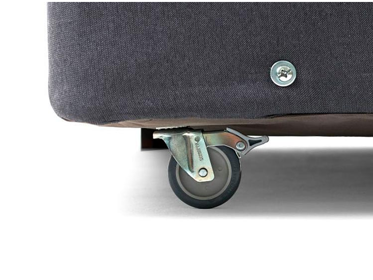 JUEGO DE DORMITORIO DRIMKIP CAMA AMERICANA DUO POCKET PLUS 1 PLAZA GRIS + TOPPER 5