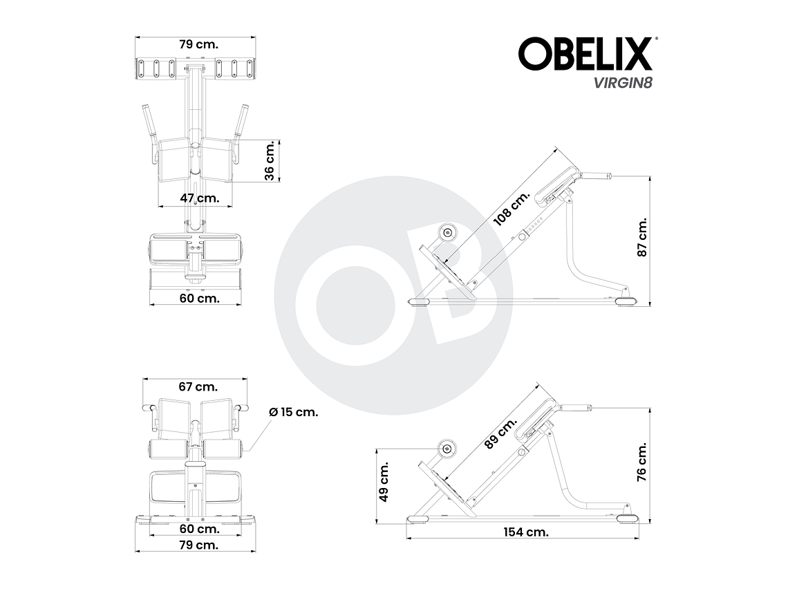 Banco Lumbar V8 Series | Obelix 2
