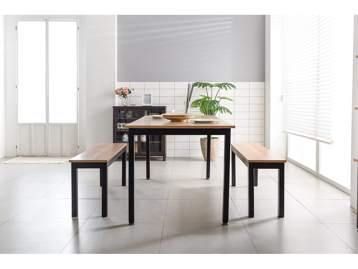 ESCRITORIO NECTAR MADERA ACACIA Y 65*150*80CM METAL 1