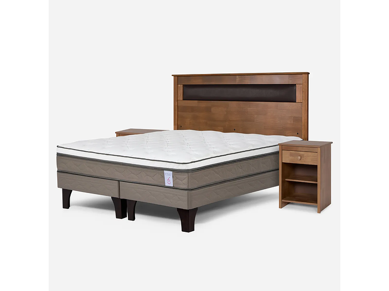 JUEGO DE DORMITORIO ROSEN CAMA EUROPEA NEW STYLE 6 KING + SET FERRARA 2