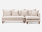 SOFÁ SECCIONAL ROSEN DUNSTER DERECHO 3 CUERPOS BEIGE - Miniatura 1