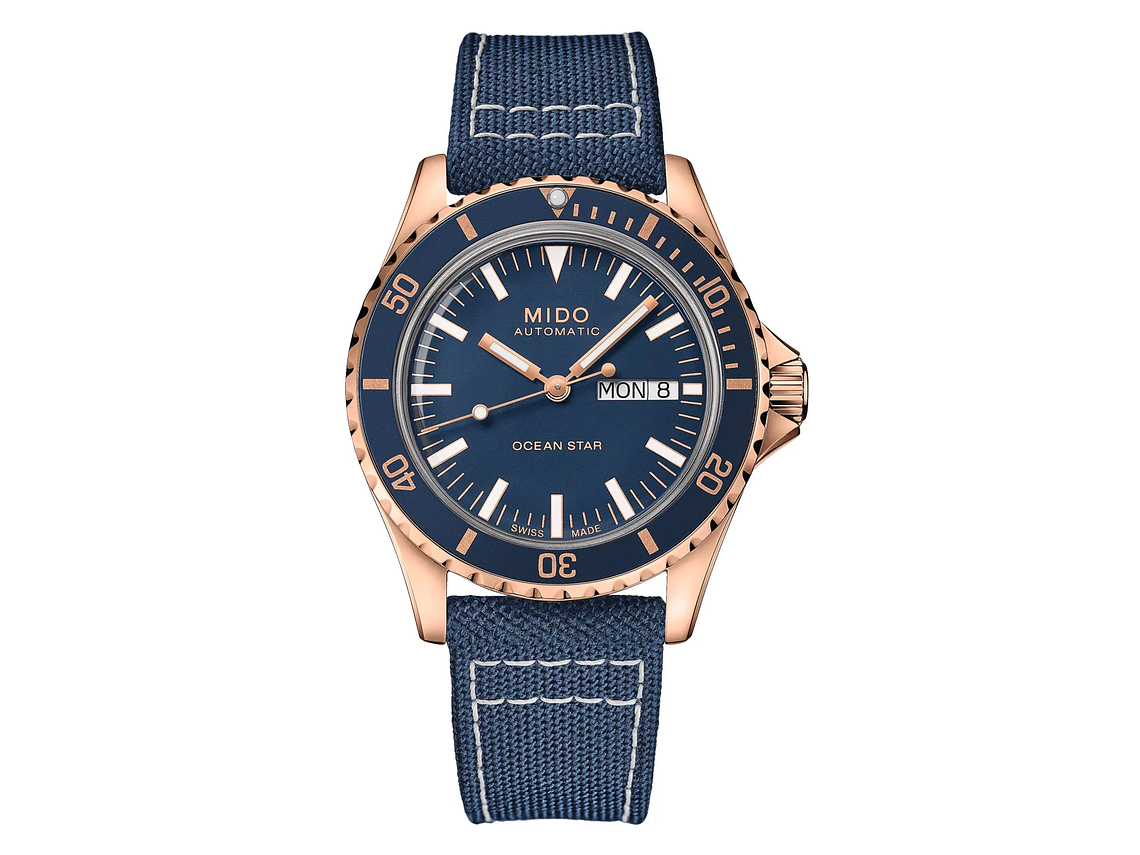 RELOJ MIDO OCEAN STAR TRIBUTE TEXTIL AZUL 1